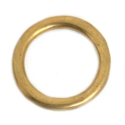 Solid Brass Welded Wire Ring 1 1/2" /6mm