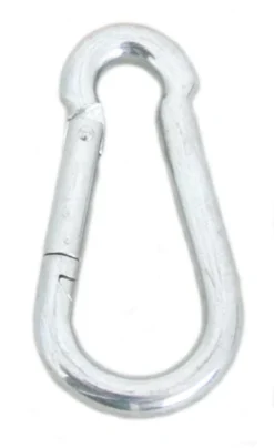 Zinc Plated Wire Spring Link Snap 3/8" X 4"