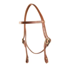 Teskey's Straight Browband Headstall With Chicago Screws