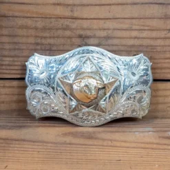Silver Steer Buckle