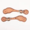 Teskey's Roughout Spur Straps With Buckstitching