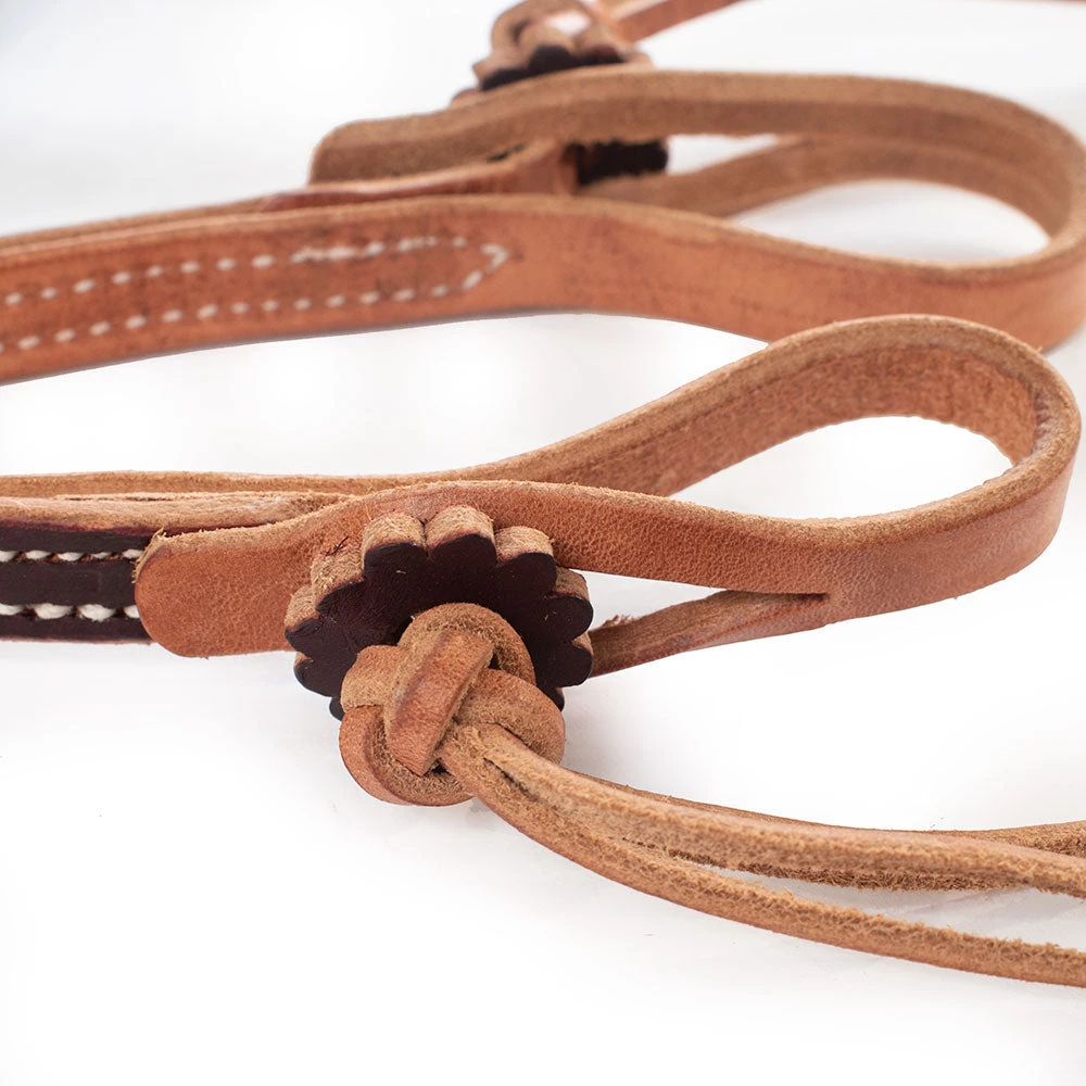 Patrick Smith Latigo Two-Tone Pineapple Knot Roping Rein - Image 2