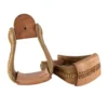 Rawhide Covered Wooden Bell Stirrups