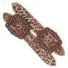 Teskey's Cheetah Print Spur Straps With Buckstitch