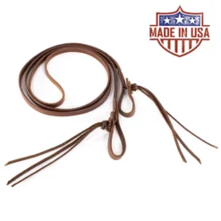 Patrick Smith Roping Rein With Pineapple Knot Tie Ends