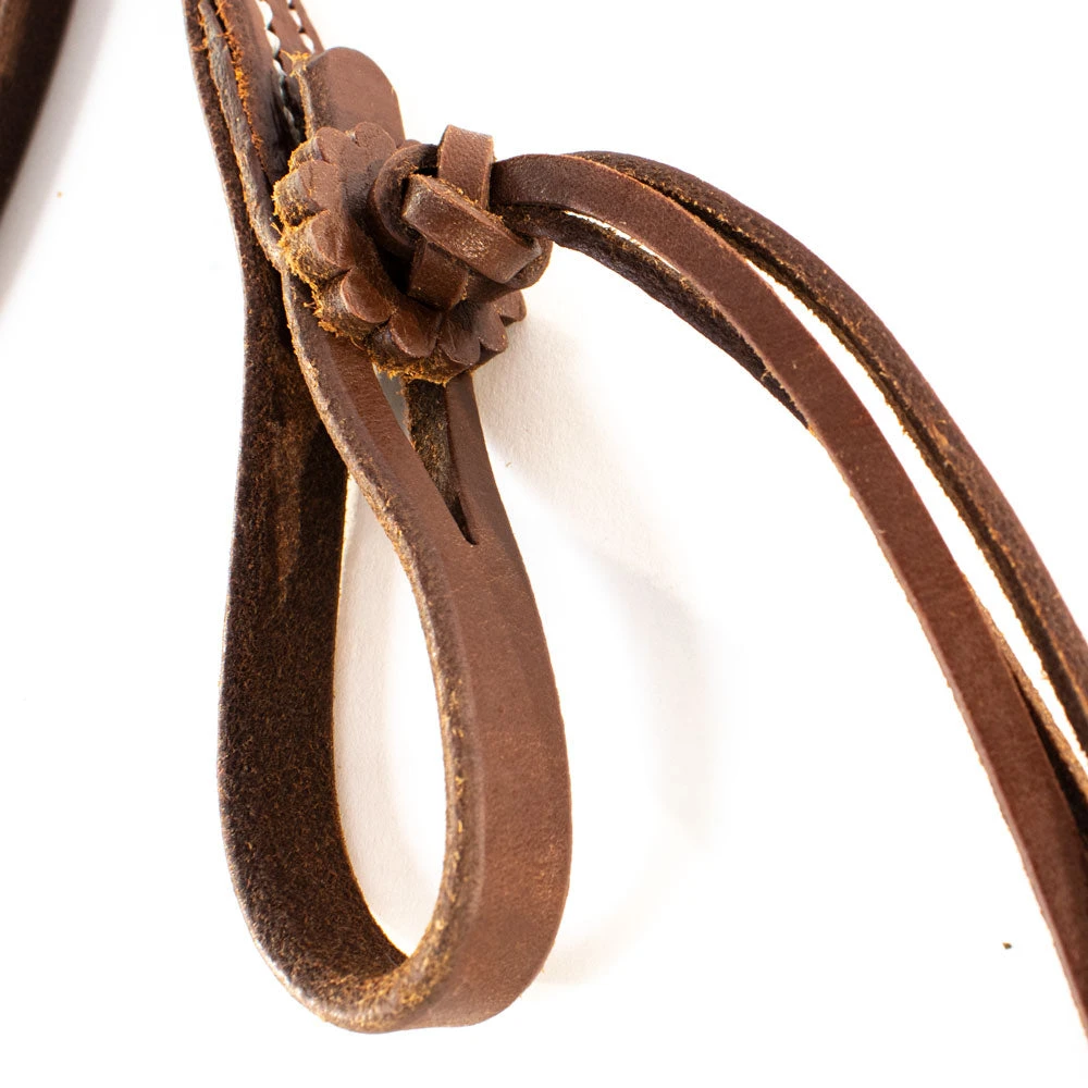 Patrick Smith Roping Rein With Pineapple Knot Tie Ends - Image 2