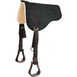 Mustang Faux Suede Bareback Pad With Stirrups