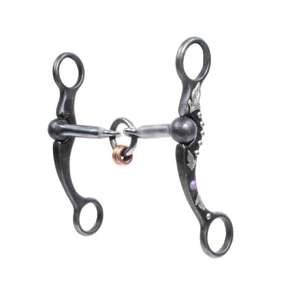 Professional's Choice Purple Feather Lifesaver Snaffle Bit