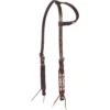Cashel White/Red One Ear Headstall