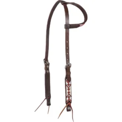 Cashel White/Red One Ear Headstall