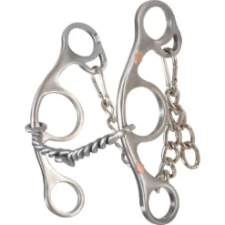 Classic Equine Diamond Short Shank Stainless Steel Twisted Wire Snaffle