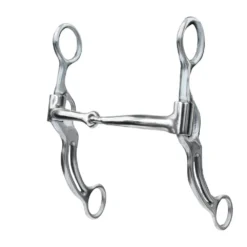 Professional's Choice Skinny Snaffle 7" Double Bar Swept Back Bit