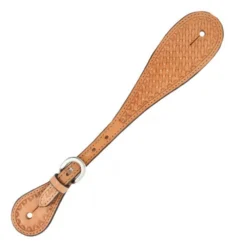 Teskey Light Oil Basket Stamped Spur Straps