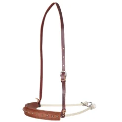 Martin Saddlery Rope Border And Dots Single Rope Noseband