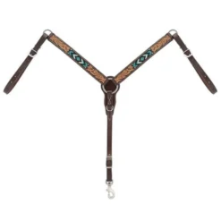 Weaver Leather Weaver Turquoise Cross Turquoise Beaded 1-1/4" Pony Breast Collar