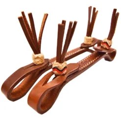 Teskey's Fringe Harness Leather Curb Straps