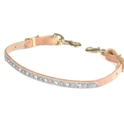 Teskey's Turquoise Gator Wither Strap With Crystals & Dots