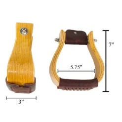 Oak Wood Bell Stirrups