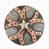 Copper Horseshoe And Star Concho