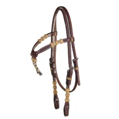 Teskey's Basket Stamped Crossover Headstall