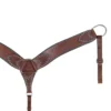 Teskey's 3" Harness Leather & Sun Dots Breast Collar