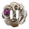 Purple Stone Slotted Concho