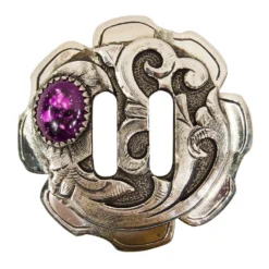 Purple Stone Slotted Concho
