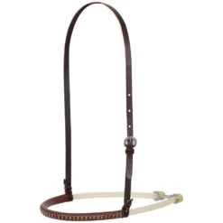 Martin Saddlery Double Rope Leather Covered Noseband