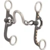 Weaver Leather Weaver 4-5/8" Pony Bit, Chain Mouth With Port, Buffed Black