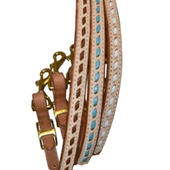 Roughout Colored Buck Stitch Wither Strap